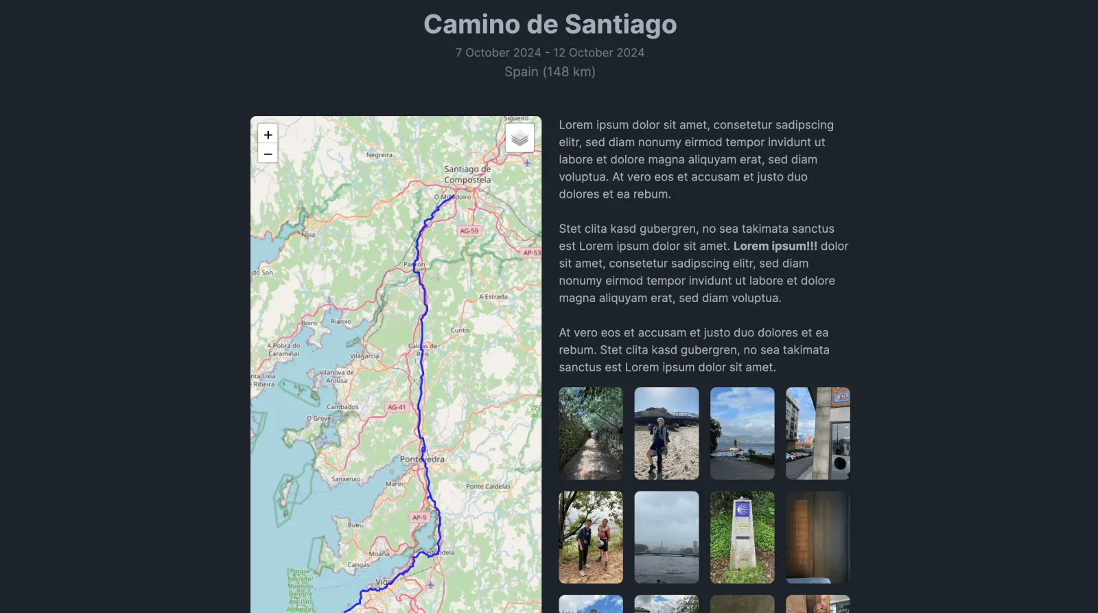 Trip with PhotoPrism photos